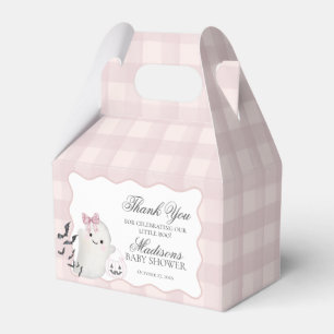 Roze Pastel Kleine Boe Geest Baby Shower Gevel Bedankdoosjes