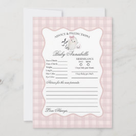 Roze Pastel Kleine Boo Geest Advies voor Baby Kaar Kaart
