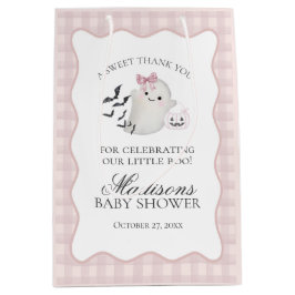 Roze Pastel Kleine Boo Geest Baby Shower Favoren Medium Cadeauzakje
