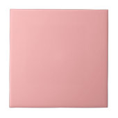 Roze Pastel Kleur Solid Plain Tegeltje (Voorkant)