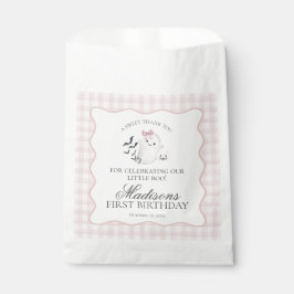 Roze Pastel Little Boo Geest Verjaardag Dessert Bedankzakje