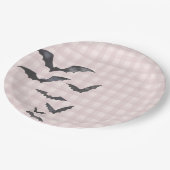 Roze Pastel Little Boo Ghost Verjaardag Dessert Papieren Bordje (Gekanteld)