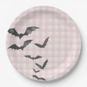 Roze Pastel Little Boo Ghost Verjaardag Dessert Papieren Bordje (Voorkant)