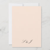 Roze Pastel Menu met Blos Kaart (Achterkant)