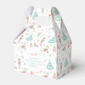 Roze pastel notenkraker Kerst snoep gunstboxen Bedankdoosjes (Achterkant)