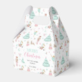 Roze pastel notenkraker Kerst snoep gunstboxen Bedankdoosjes (Voorkant Zijde)