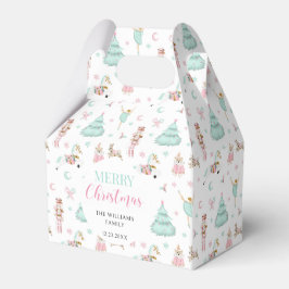 Roze pastel notenkraker Kerst snoep gunstboxen Bedankdoosjes