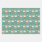 Roze Pastel Notenkraker met Olifanten Inpakpapier Vel (Voorkant 3)