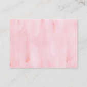 Roze pastel Onder het Zee Boek Aanvraag Kaarten (Achterkant)