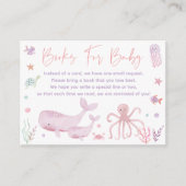 Roze pastel Onder het Zee Boek Aanvraag Kaarten (Voorkant)