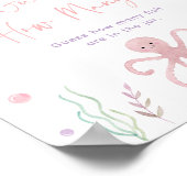 Roze pastel onder het Zee Raad eens hoeveel spel Poster (Hoek)