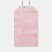 Roze Pastel Onder het Zee Verjaardag Cadeaulabel (Achterkant)