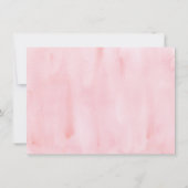 Roze Pastel Onder het Zeeen Baby shower Bedankkaart (Achterkant)