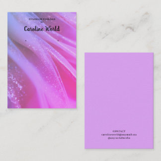 Roze Pastel Oorbellen Display Business Card Visitekaartje