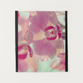 Roze pastel orchidee bloemfloral close wandkleed (Voorkant)