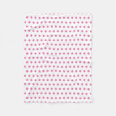 Roze Pastel Polka Dot Patroon Baby kwekerij Fleece Deken (Voorkant)