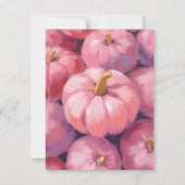 Roze Pastel Pompoenen Halloween Feestdagenkaart (Voorkant)