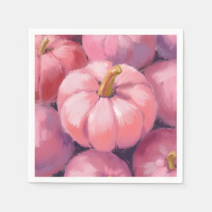 Roze Pastel Pompoenen Halloween Servet