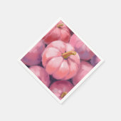 Roze Pastel Pompoenen Halloween Servet (Hoek)