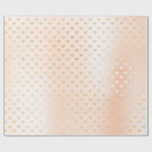 Roze Pastel Powder Hearts Elegant Confetti Cadeaupapier (Vlak)