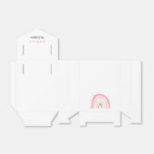 Roze Pastel Regenboog Meisje Verjaardagsfeest Bedankdoosjes (Uitgevouwen)