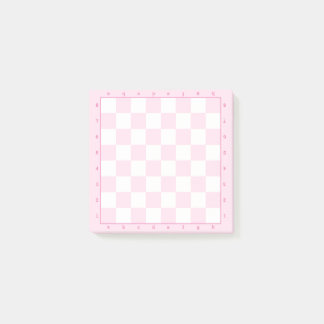 Roze Pastel Schaakbord sjabloon Post-it® Notes