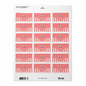 Roze Pastel Schattige Eenvoudige Home Bakkerij Log Etiket (Full Sheet)