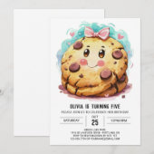 Roze Pastel Snoepjes Koekjes Verjaardag Kaart (Voorkant / Achterkant)