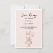 Roze Pastel "Some Bunny" Pasen Kaart (Voorkant)