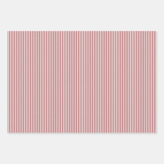Roze Pastel Stripes Wrapping Paper Sheets (Voorkant 3)