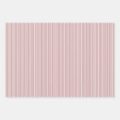 Roze Pastel Stripes Wrapping Paper Sheets (Voorkant)