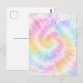 Roze Pastel Tie Dye Meisjesachtig Chic Briefkaart (Voorkant / Achterkant)