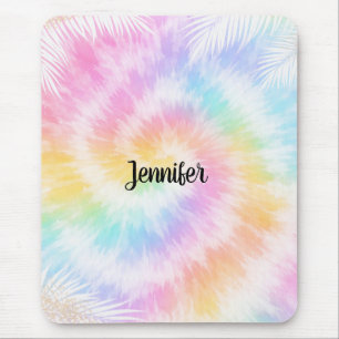Roze Pastel Tie Dye Meisjesachtig Chic Muismat