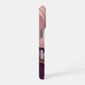Roze Pastel Violet Glitter Waterverf  iPhone Hoesje (Rechterkant)