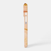 Roze Pastel Violet Glitter Waterverf  iPhone Hoesje (Linkerkant)