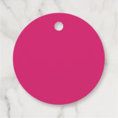 Roze Pastel Waterverf Bloemachtige Bruiloftsdouche Bedankjes Labels (Achterkant)