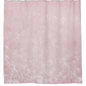 roze pastel zeepbellen douchegordijn (Voorkant)
