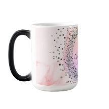 Roze Pastel Zilver Gespikkeld Glitterij Gepersonal