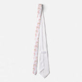 Roze pastelgordels stropdas (Achterkant)