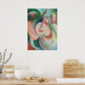 Roze pastelle van Georgia O'Keeffe - Afbraak Poster (Keuken)