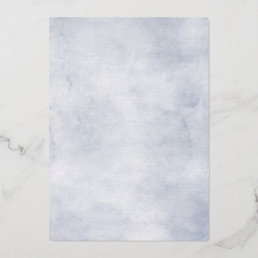 Roze pastelroze bruine hydrangeas folie uitnodiging (Achterkant)