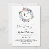 Roze pastelroze bruine hydrangeas kaart (Voorkant)