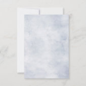 Roze pastelroze bruine hydrangeas RSVP kaartje (Achterkant)