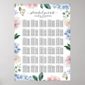 Roze pastelroze mosterdblauwe hydrangeas poster (Voorkant)