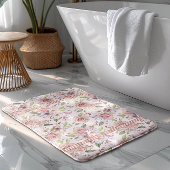  roze pastelrozenpatroon badmat
