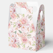 roze pastelrozenpatroon bedankdoosjes (Geopend)