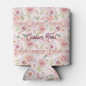 roze pastelrozenpatroon blikjeskoeler (Achterkant)