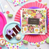 Roze Pastels Lente Bloemen Tuin Verjaardagsfeest Servetten