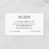 Roze Pastels Waterverf Modern gepersonaliseerd Visitekaartje (Achterkant)