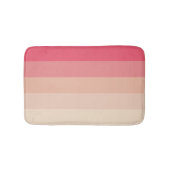 Roze pastelstrepen badmat (Voorkant)